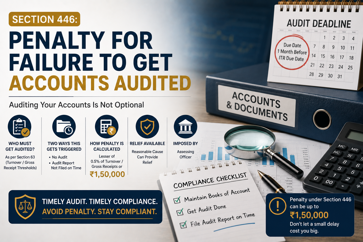 Section 446: Penalty For Failure To Get Accounts Audited